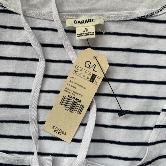 Lace-up body suit with snap closure. - Picture 3 of 5